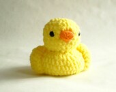 Chenille Crochet  Duck Plush Toy