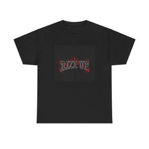 Rise up with the Phoenix, flames design, gift for him, Phoenix flames, Heavy Cotton Tee