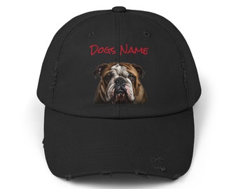 Bulldog pet, gepersonaliseerd, noodlijdende pet