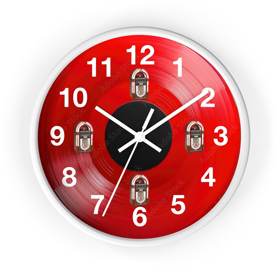 Retro Vinyl Record Wall Clock – Music Lover Gift - Etsy