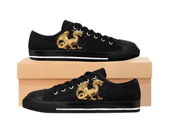 Dragon Design Men's Sneakers - Perfect Gift for Him - Father's Day Gift - Dragon Lovers Theme