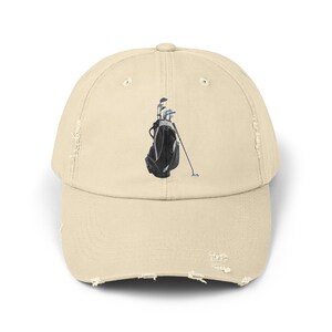 Golfer Ball Cap Gift, Dad&#39;s Birthday, Fathers Day Gift, Golf Club,  FaDistressed Cap