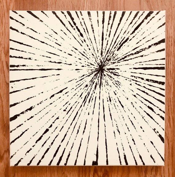 23 Simplicity - Abstract Painting Black/white
