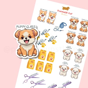 Puppy Milestones Planner Stickers: Dog Care Reminders