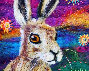 March Hare Blank Greetings/Note Card