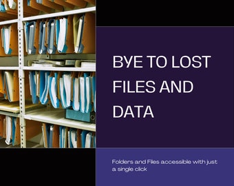 Bye to lost files and data: Folders and Files accessible with just a single click