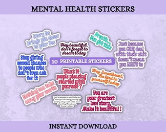 Motivational quotes Png Svg, Bundle, Inspirational Quotes, Printable Stickers, Positive Affirmations, Self Love svg, Mental Health svg