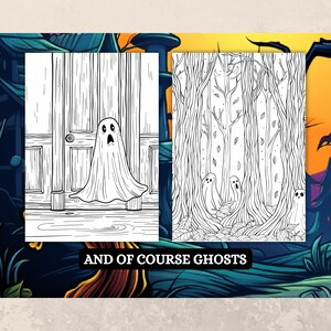 Libro para colorear de terror de Halloween, diseños góticos espeluznantes (PDF imprimible) imagen 6