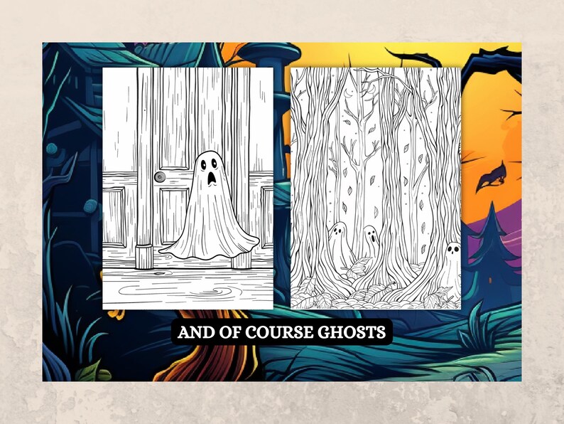 Libro para colorear de terror de Halloween, diseños góticos espeluznantes (PDF imprimible) imagen 6