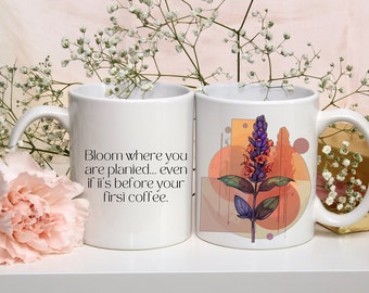 Spring Bloom Coffee Mug Perfect for Tea & Plant Lovers, Nature-Inspired Garden Design, Floral Cup