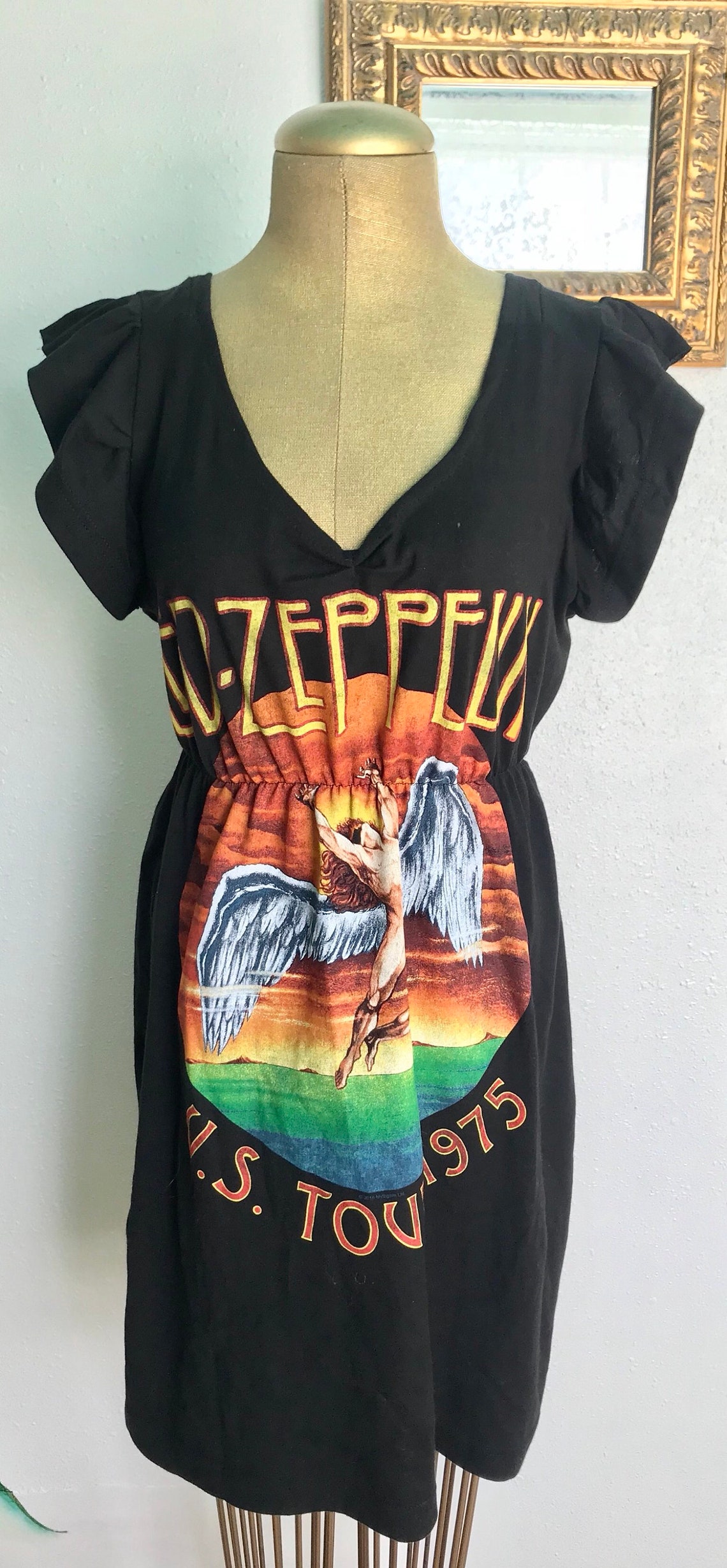 Led Zeppelin T Shirt Led Zeppelin T Shirt Dress Repurposed T Etsy