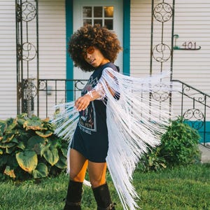 Fringe dress, boho fringe dress, boho fringe, long fringe dress, fringe dress, stevie nicks, boho dress, hippie dress, festival