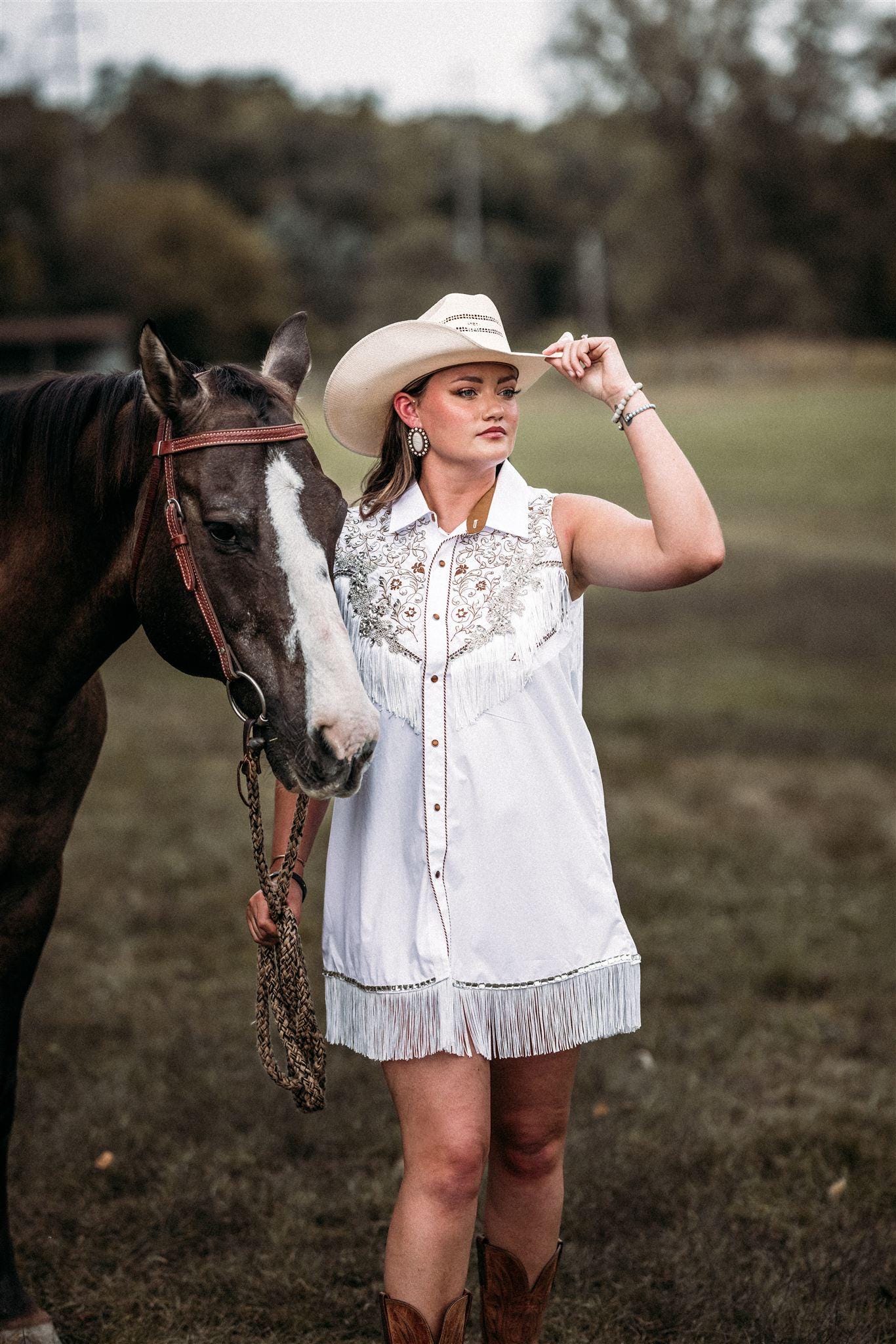 Rhinestone Fringe Western Bachelorette Dress - Etsy New Zealand