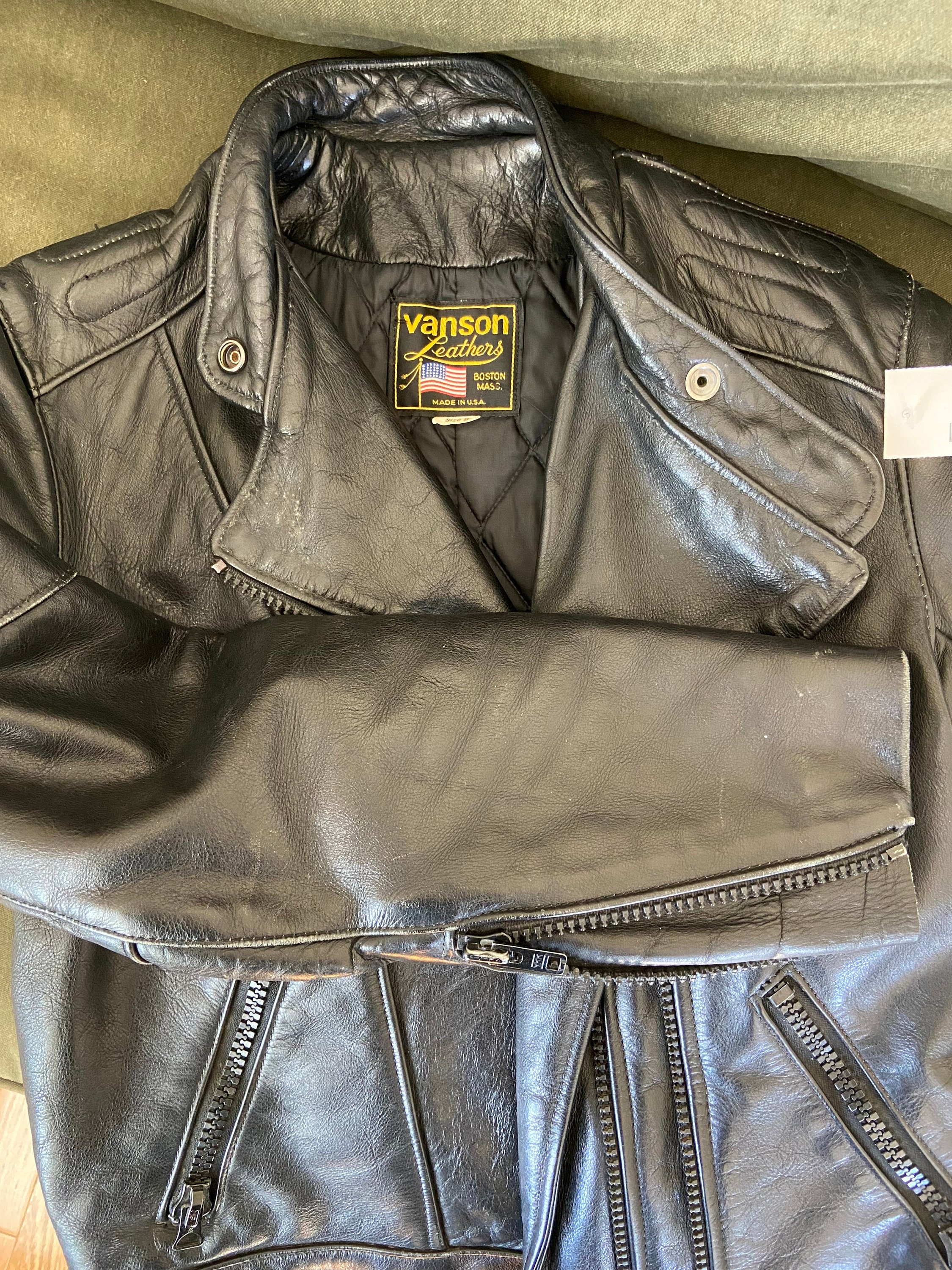Vintage Vanson Leathers of Boston Leather Jacket - Etsy