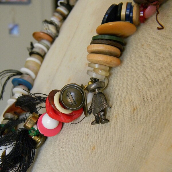 good energy button necklace