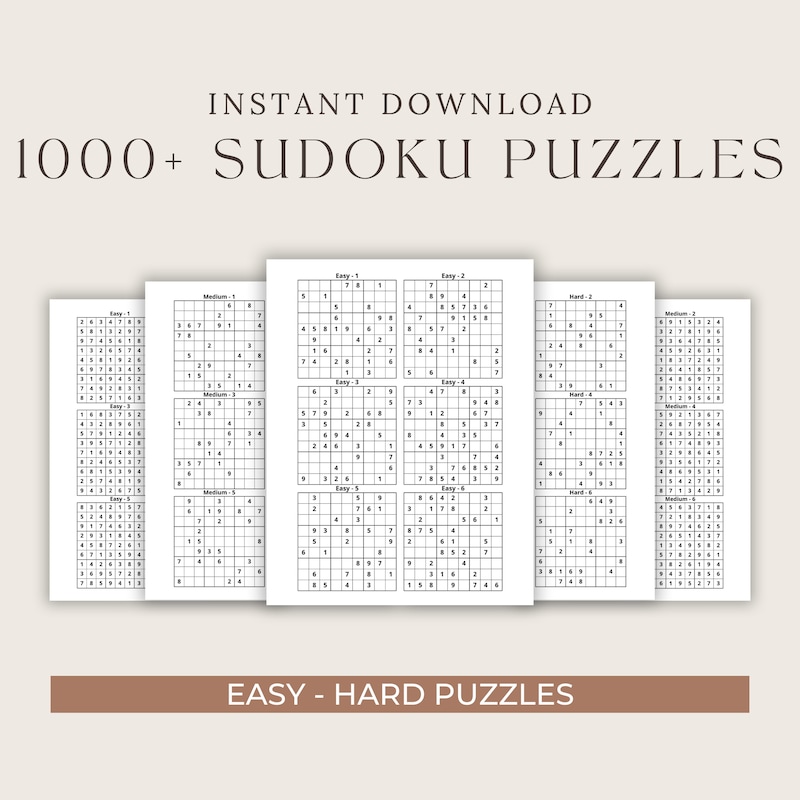 Sudoku Billions of Free Sudoku Puzzles to Play Online Etsy Canada