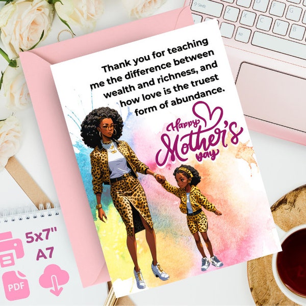 Happy Birthday Mom African American - Etsy