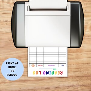Printable Kids Reading Log, Homeschool Tracker (PDF) - Etsy
