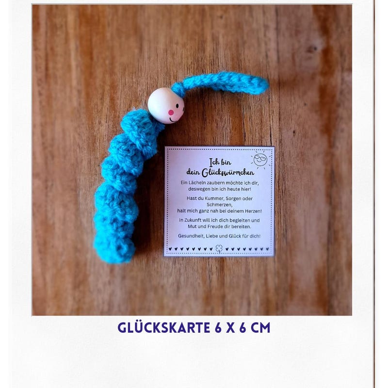 Glückswürmchen spruch Etsy.de