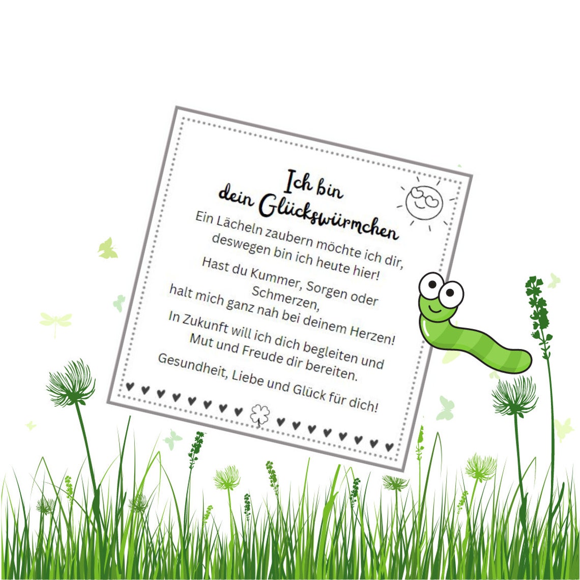 Gluckswurmchen Spruch Zum Ausdrucken