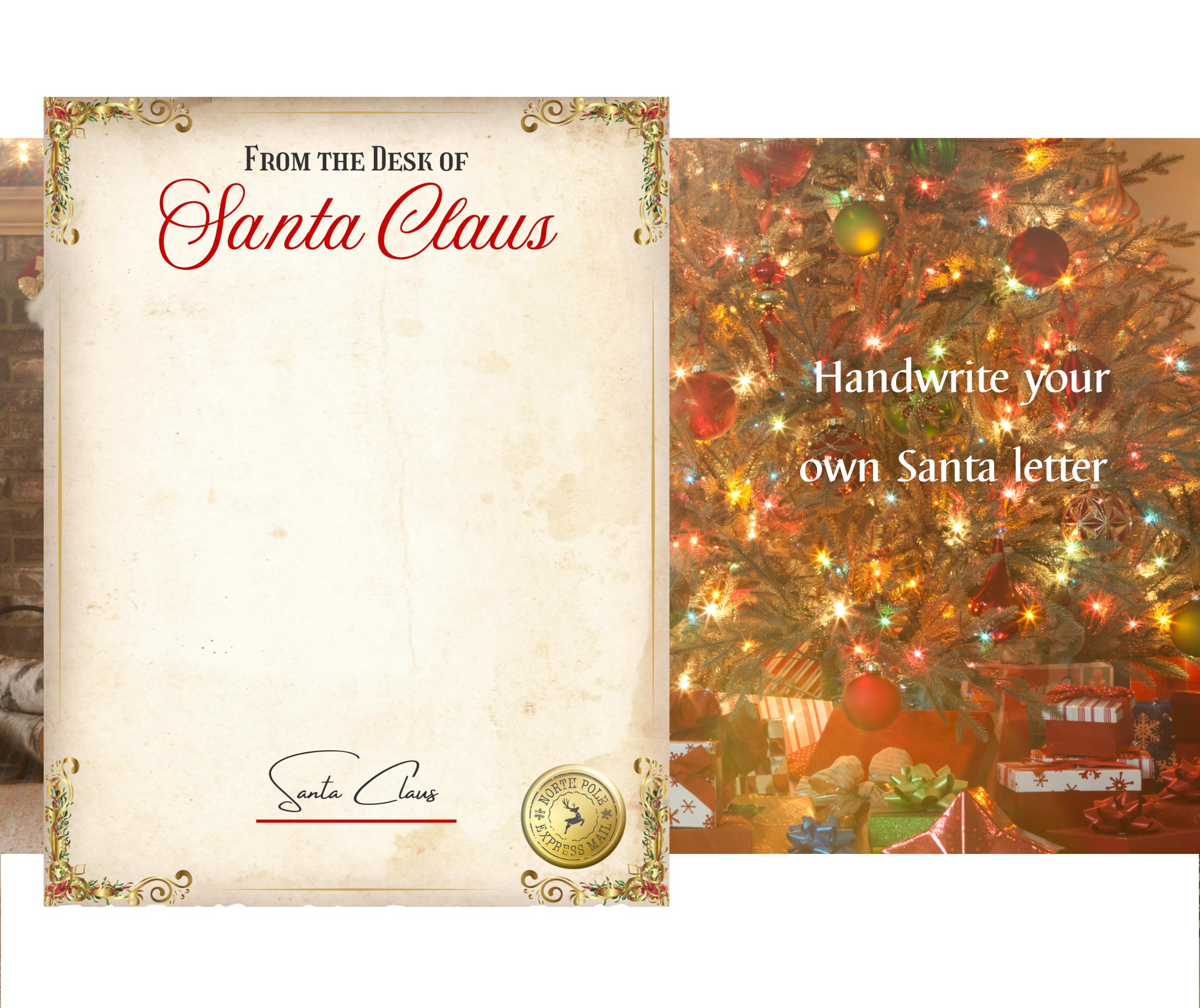 Blank Letter From Santa, North Pole Letter, Customizable Santa Letter ...
