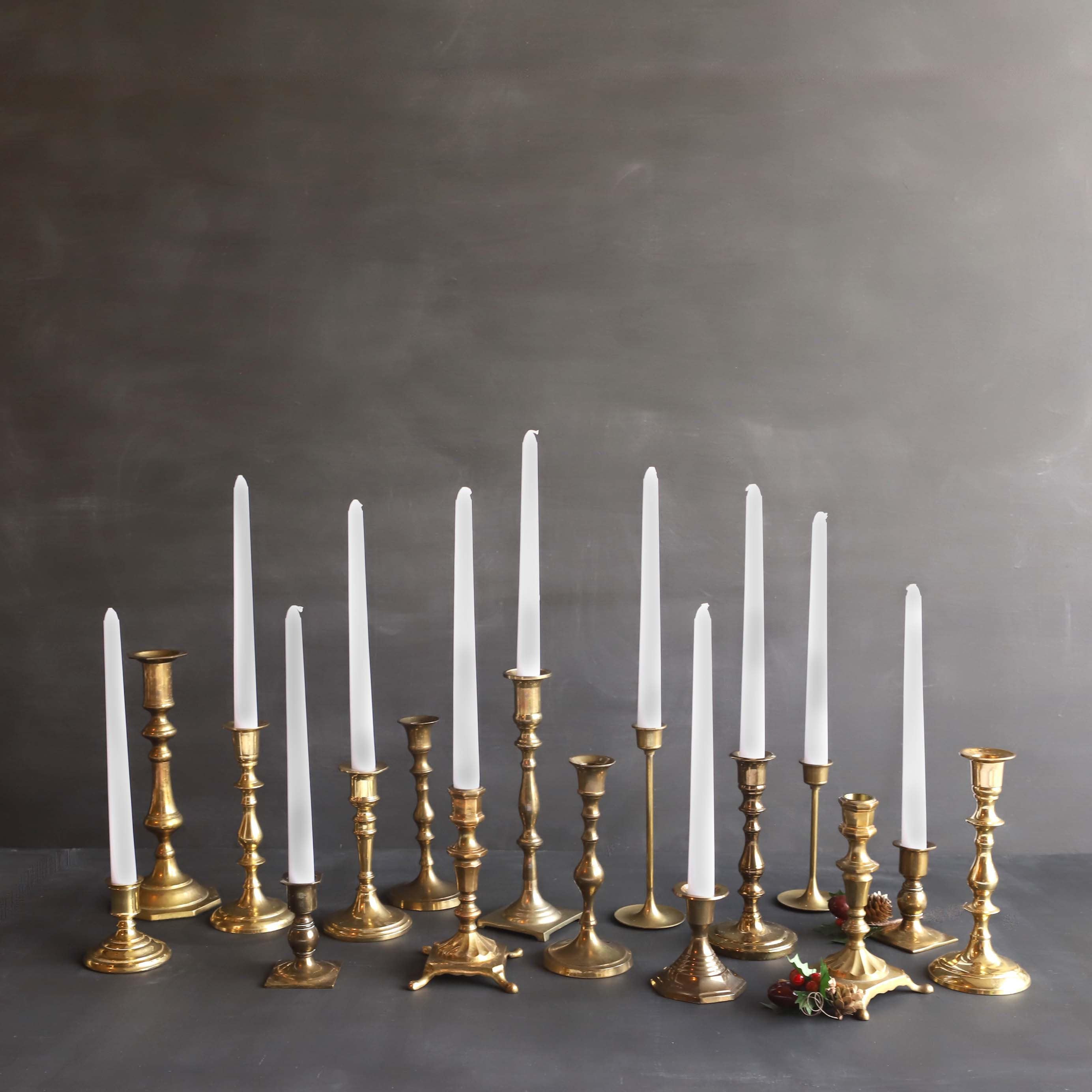 Brass Candle Holder Shining Like Gold - Restoration Polishing