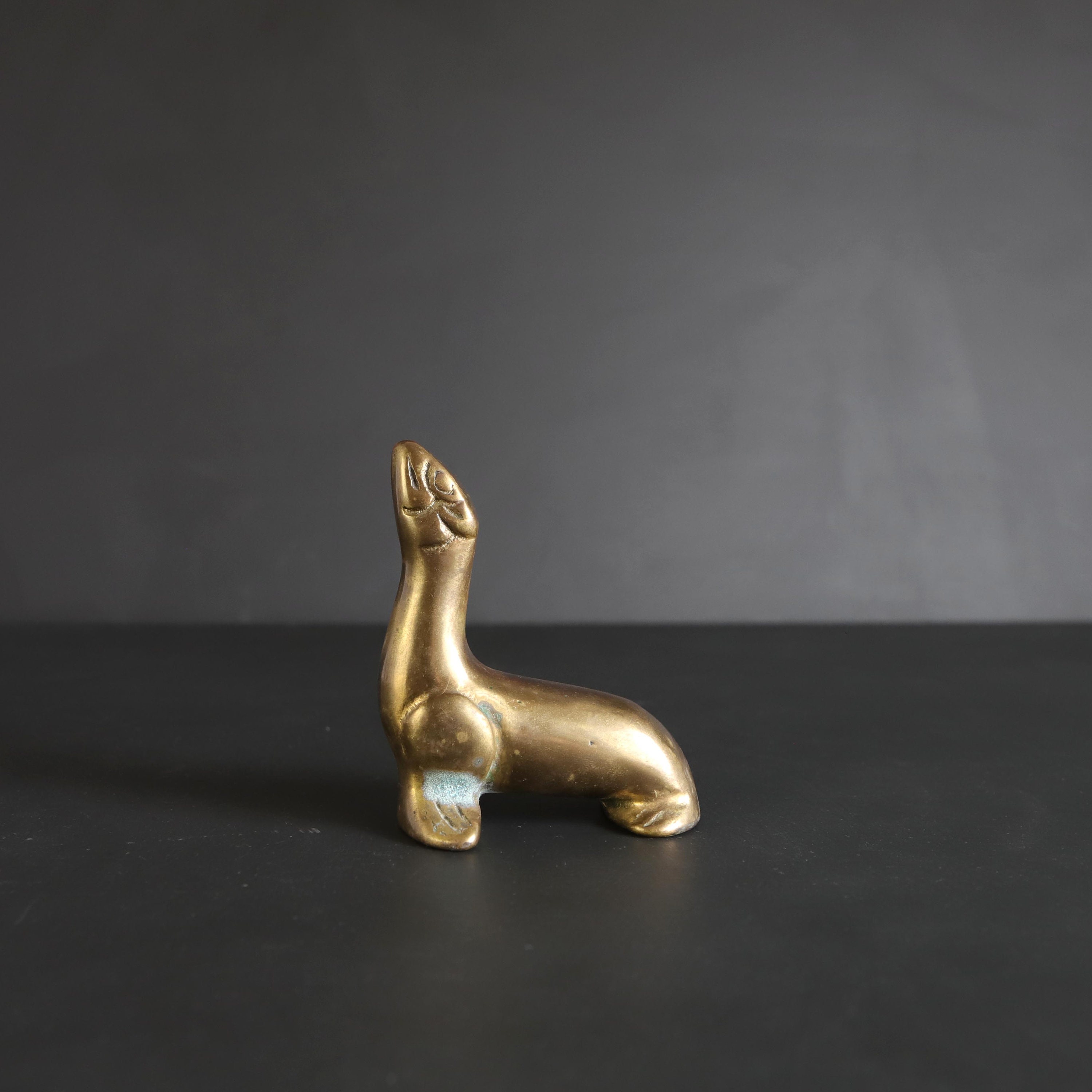 Solid Brass Seals Figurine Small Statue Animal Figurines Toys