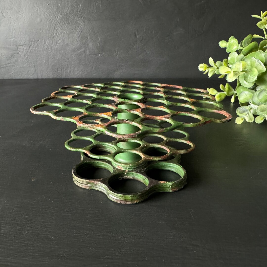 Industrial Flower Frog Tiered Cage DIY Floral Arranging Centerpiece ...