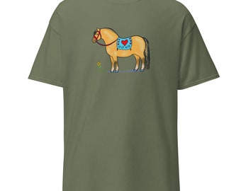 Camiseta del pony del caballo del fiordo noruego