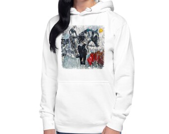 Horse Rider Art by Caren Goodrich Unisex Hoodie