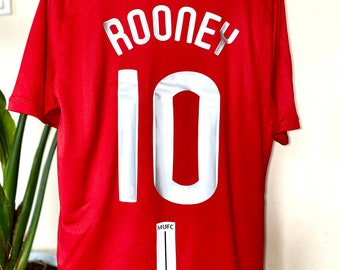 Trikot von Manschettenknopf ManderUnited von der Meisterklasse 2008 Rooney