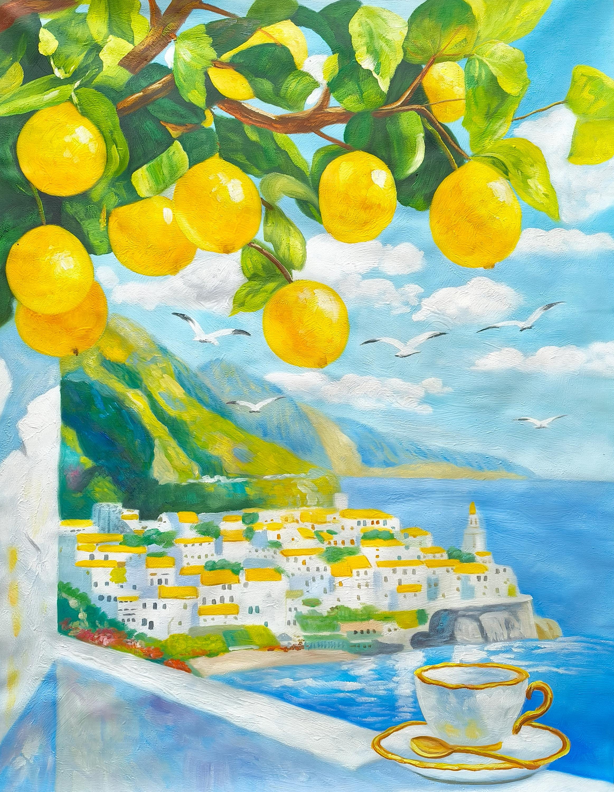 ORIGNIAL Enrico Varriale 夏のアマルフィー港　油彩 il_fullxfull.7432161878_hhqf.jpg