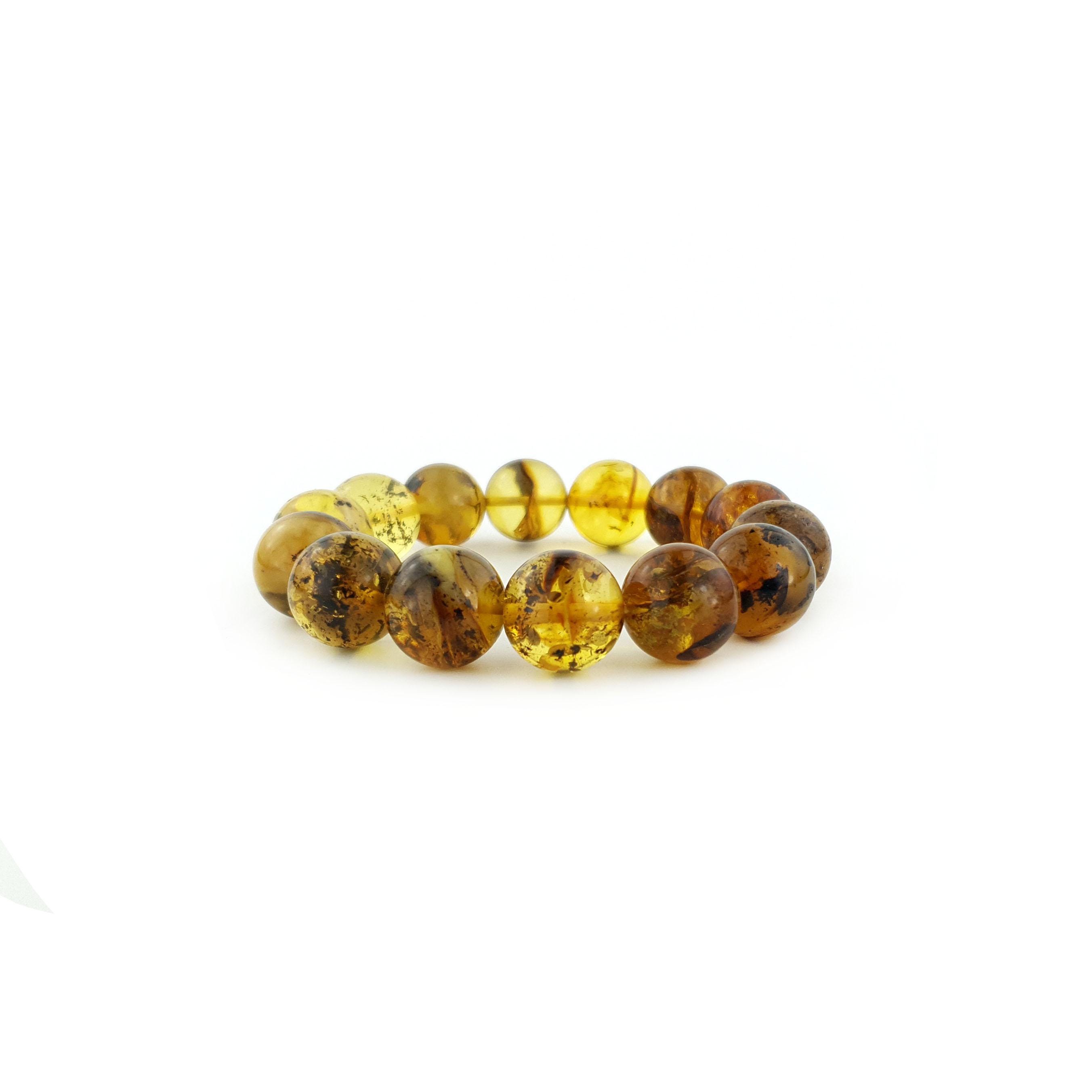 Bracelet Vintage En Ambre Pressé De La Baltique (Lettonie) - 20 Grammes - Excellent état | Bijou Ethnique