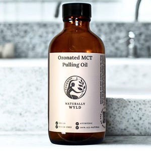 Ozonated MCT Pulling Oil for Oral Detox | Gum Health | Ayurvedic Oil Pulling | Organic & Sugar-Free