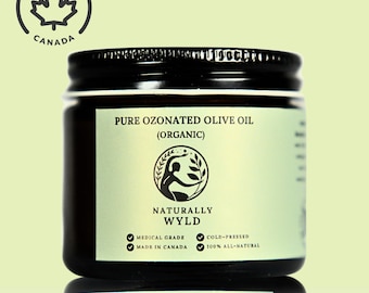 Premium biologische geozoneerde olijfolie voor huidverzorging | Gemaakt in Canada, diepgevroren voor versheid | Natuurlijke balsem