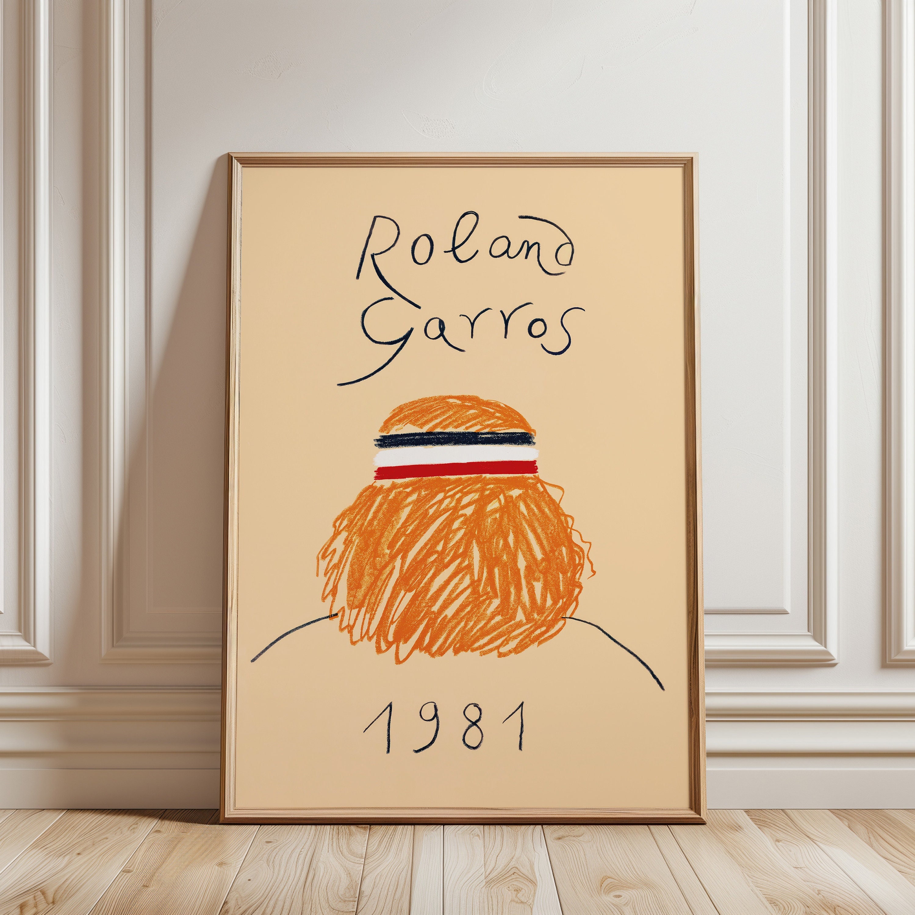 Babar en Tennis 1990年 ブリュノフ アートポスター Tennis Babar Poster – Poster Room