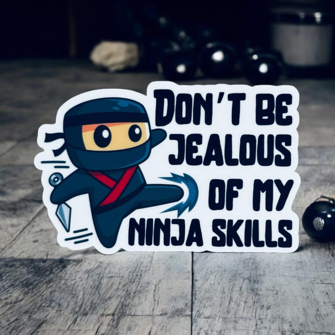 Library Ninja Sticker Ninja Skills Sticker - Etsy