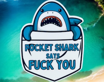 Pocket Shark Sticker