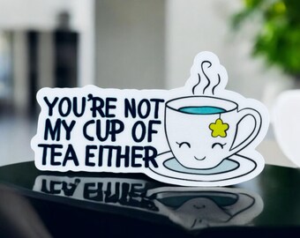 Pegatina de taza de té