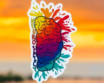 Neurospicy Sticker: Wasserfester Vinyl-Aufkleber