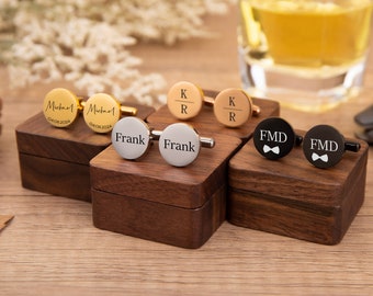 Groomsmen Cufflinks Gifts,Engraved Groomsmen Cufflinks,Father's day gift,Wedding favors Cufflinks,Gift for father,Groomsmen Proposal