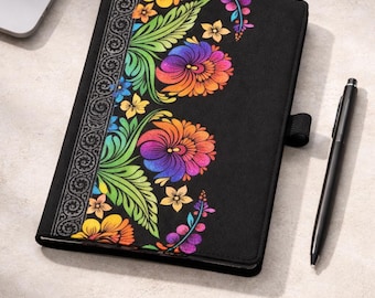 Fabric Journal Cover A5 Notebook Cover Cotton Sketchbook Sleeve Refillable Journal Writer Gift Artist Handmade Book Jacket Reader Planner