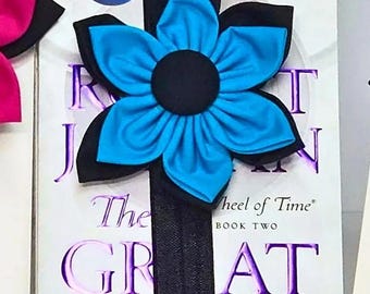 Flower Book Band Fabric Bookmark Elastic Bookmark Floral Book Strap Reader Gift Journal Bookmark Planner Accessory