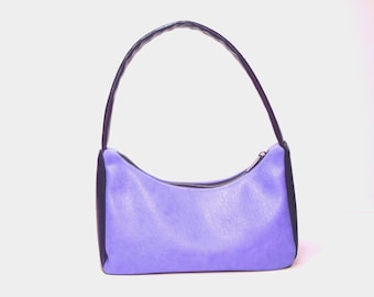 Borsa a tracolla in ecopelle vegana, borsetta fatta a mano, piccola borsa con cerniera, borsa boho floreale, borsa casual per tutti i giorni, borsa in ecopelle vegana, regalo per lei