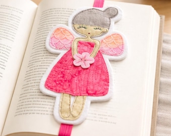 Colorful Fairy Book Band Fabric Bookmark Elastic Book Strap Book Lover Gift Fantasy Reader Gift Journal Band Book Accessory