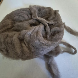 CRAZY Qiviut - Musk Ox 100% Sliver Pencil Roving spinning fiber 1 ounce image 4
