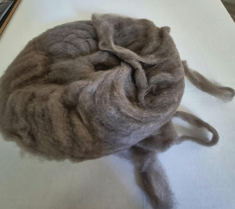 CRAZY Qiviut - Musk Ox 100% Sliver Pencil Roving spinning fiber 1 ounce image 4