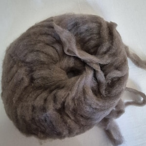 CRAZY Qiviut - Musk Ox 100% Sliver Pencil Roving spinning fiber 1 ounce image 2