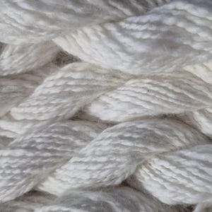 angora rabbit yarn handspun white sport to dk weight