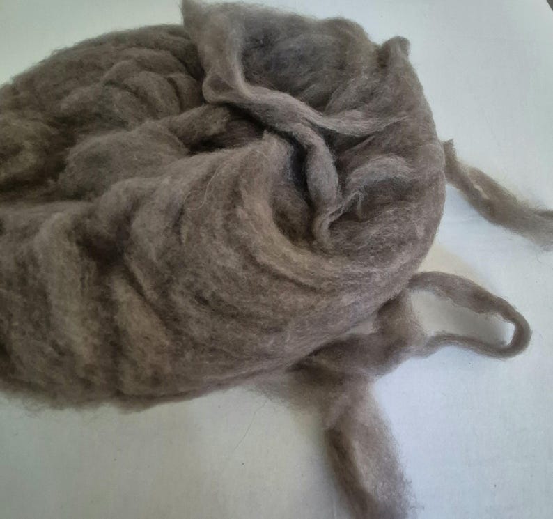 CRAZY Qiviut - Musk Ox 100% Sliver Pencil Roving spinning fiber 1 ounce image 5